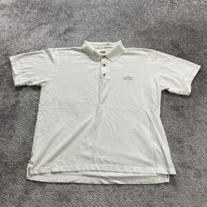 Columbia Polo Shirt Men Medium Solid White Short Sleeve Active Golf Rugby Casual